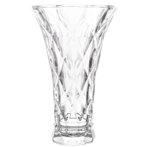 Vaso de Vidro Lyor Diamond 13x20cm Decorativo Plantas Arranjo Flores Transparente