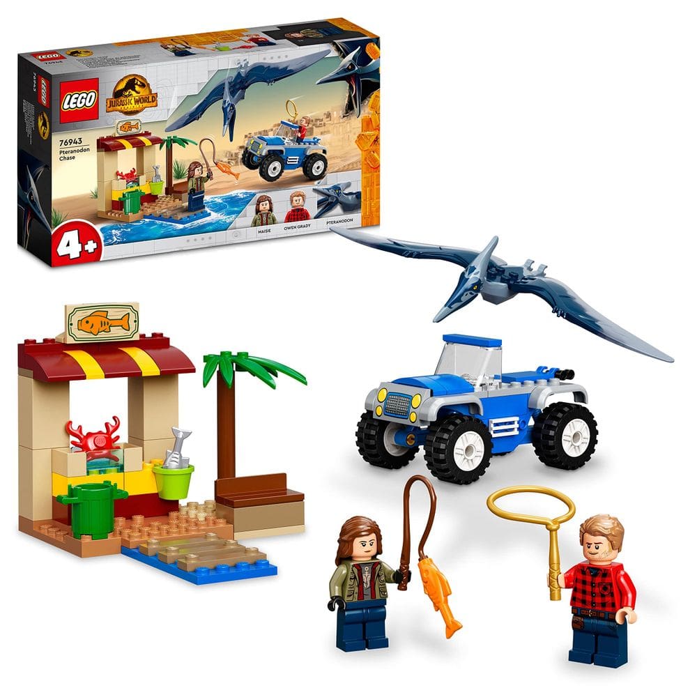 Brinquedo de construção LEGO Jurassic World Pteranodon Chase 76943