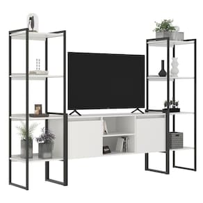 Rack 2 Portas Com Estante Industrial Chile Branco