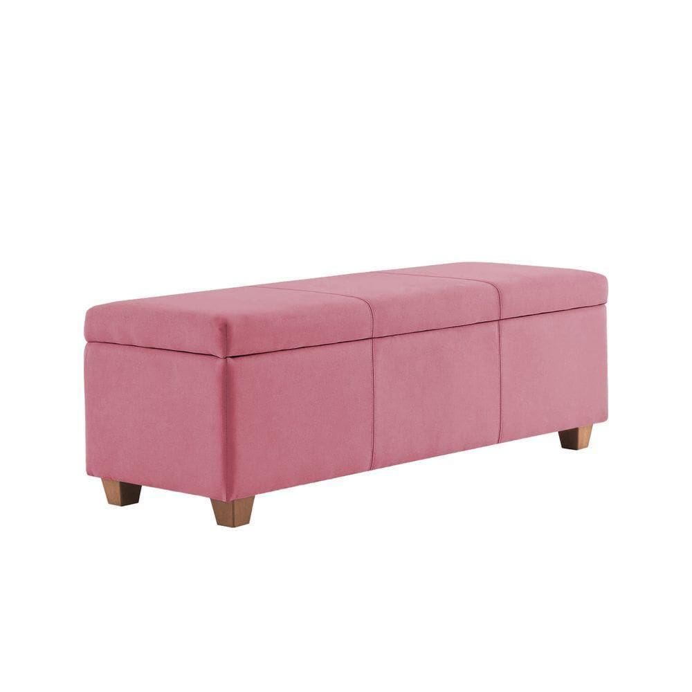 Recamier Bau Dubai 1,20m Suede Pink - Inova Decorações