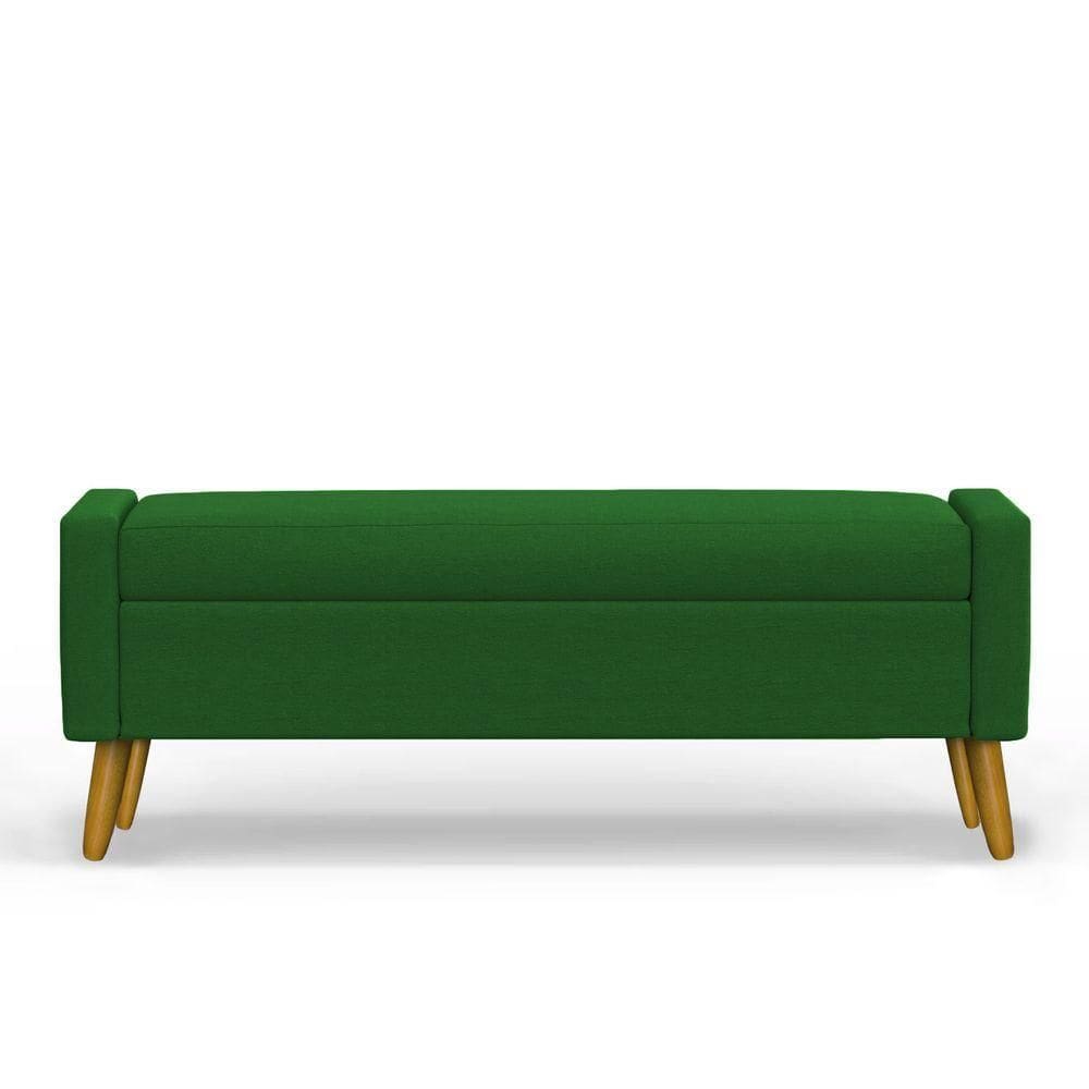 Recamier Bau Paris 1,20m Suede Verde - Inova Decor