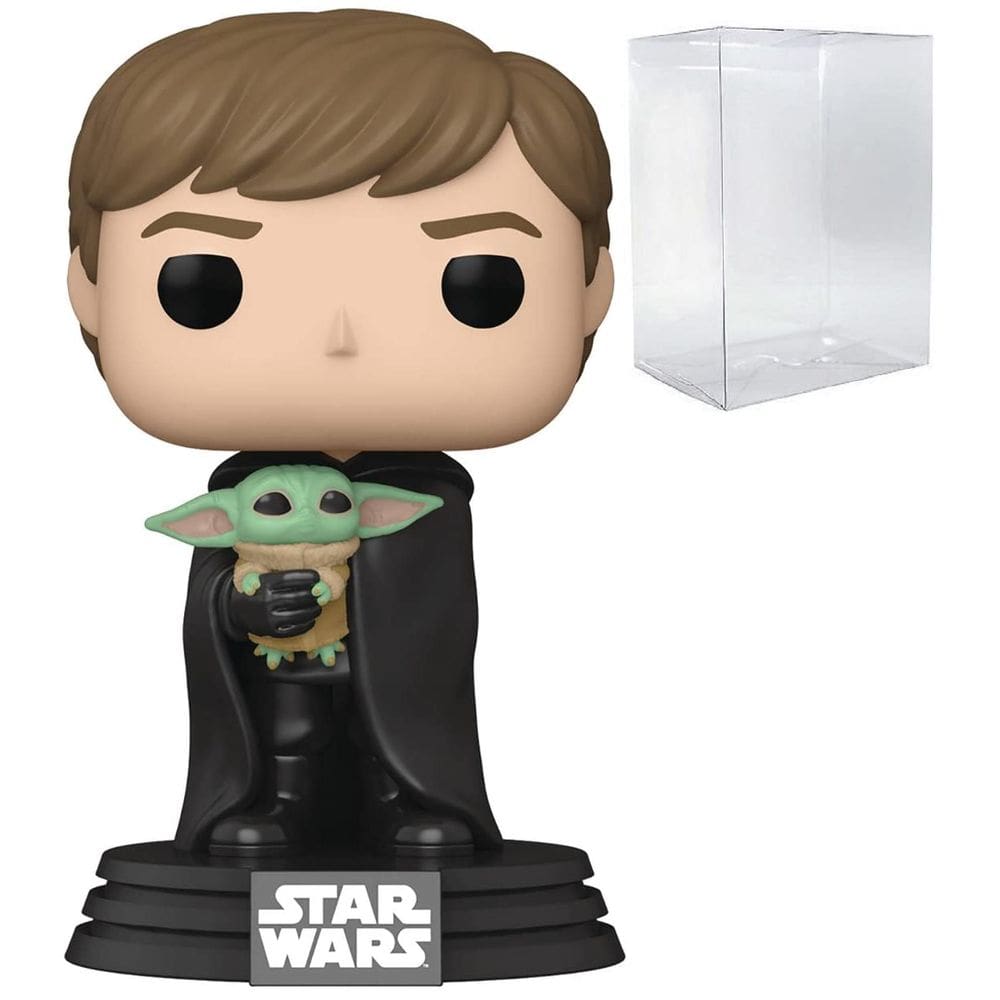 Boneco de vinil Funko POP Star Wars The Mandalorian Luke com Gro