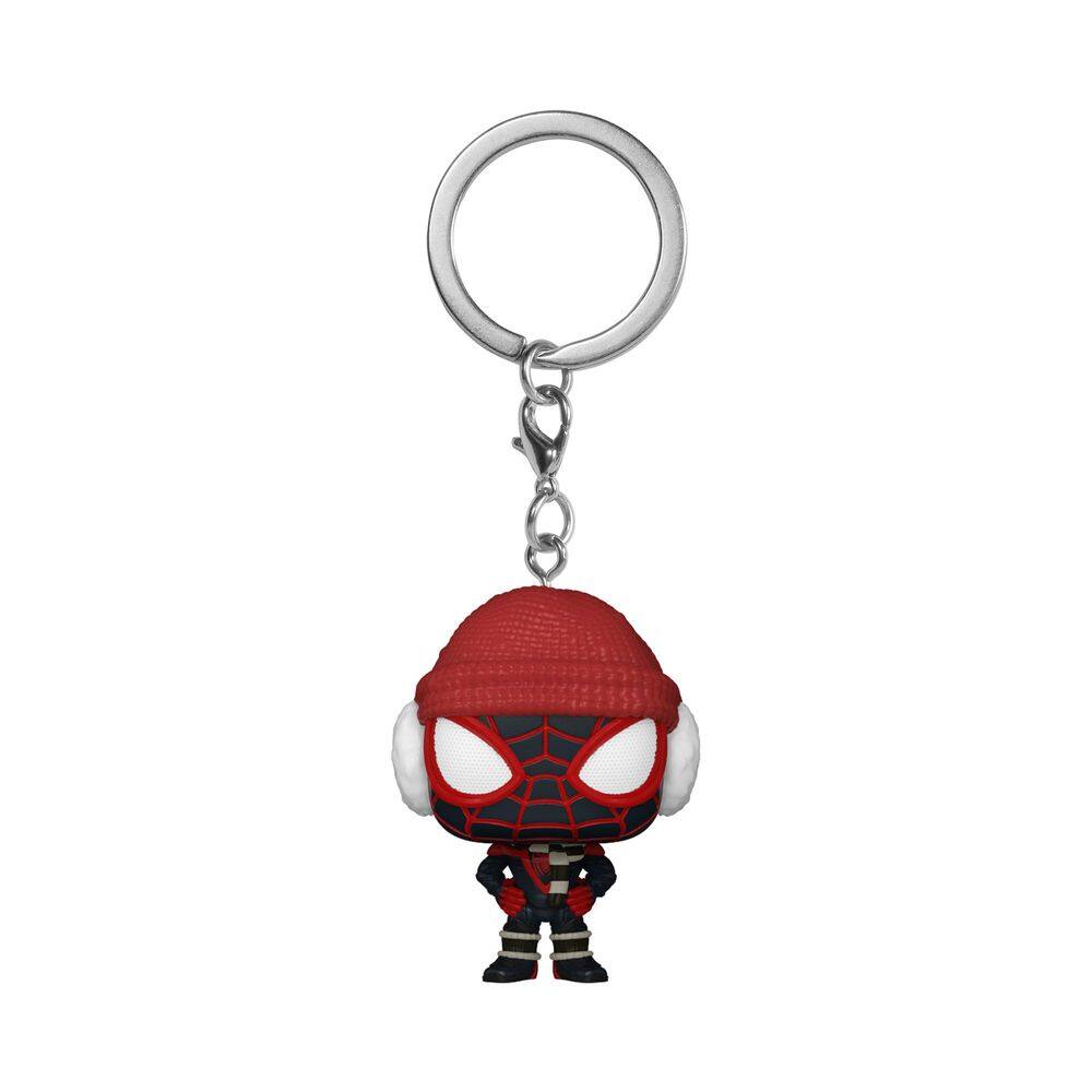 Chaveiro Funko Pop! Miles Morales Winter Miles Homem-Aranha