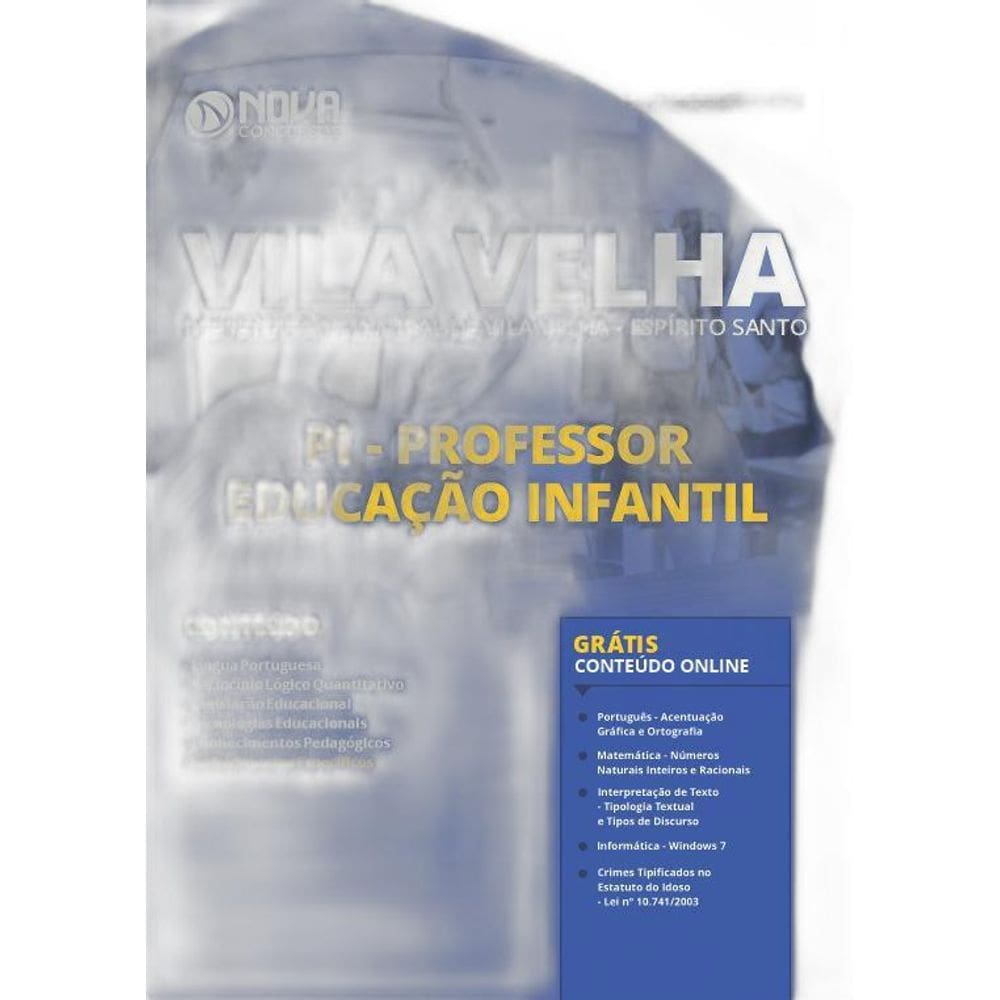 Apostila Vila Velha Es - Pi - Professor Educação Infantil