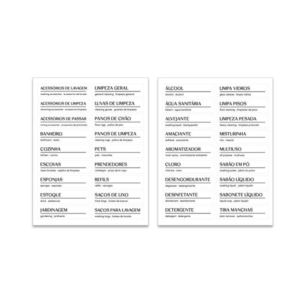 Etiquetas Adesivas Para Lavanderia Ea200