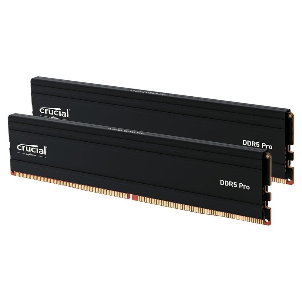 Kit RAM Crucial Pro de 32 GB (2 x 16 GB) Memória de desktop DDR5 de 6000 MHz