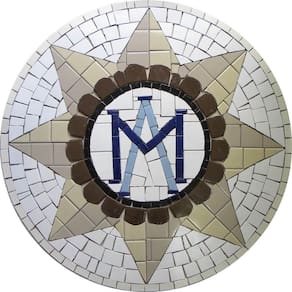 Símbolo Brasão Sacro Emblema De Maria