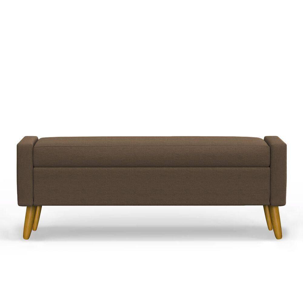 Recamier Bau Paris 1,40m Suede Marrom - Inova Decor