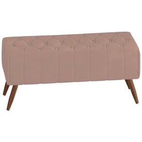 Puff Puf Para Sala 100 Cm Pes Madeira Trit Veludo Sl 949 Peer Sl 949