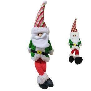 Boneco Papai Noel Sentado Natal Natalino Decoraçao Festa Fim de Ano Enfeite Arvore de Natal Mesa Estante Casa Trabalho Celebraçao Confraternizaçao