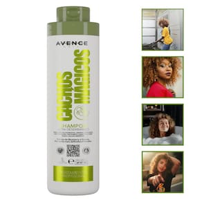 Shampoo Cachos Mágicos 1L Profissional Brilho Definido Salão Em Casa Hidratação Fortalecimento Raiz