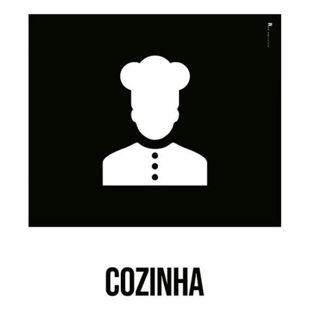 Kit 3 Placas Desenho - Cozinha