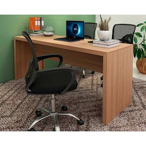 Mesa Multiuso Escritório ME4185 180cm Amêndoa - Tecno Mobili