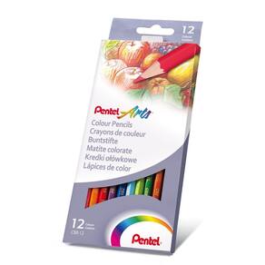 Lápis de cor COMUM 12 Cores - PENTEL Arts