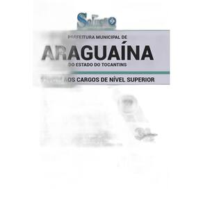 Apostila Araguaína To - Comum Aos Cargos De Nível Superior