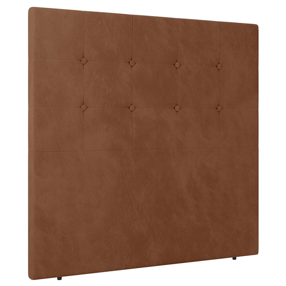 Cabeceira Cama Box Solteiro Luana 90cm Veludo Laranja - Desk Design