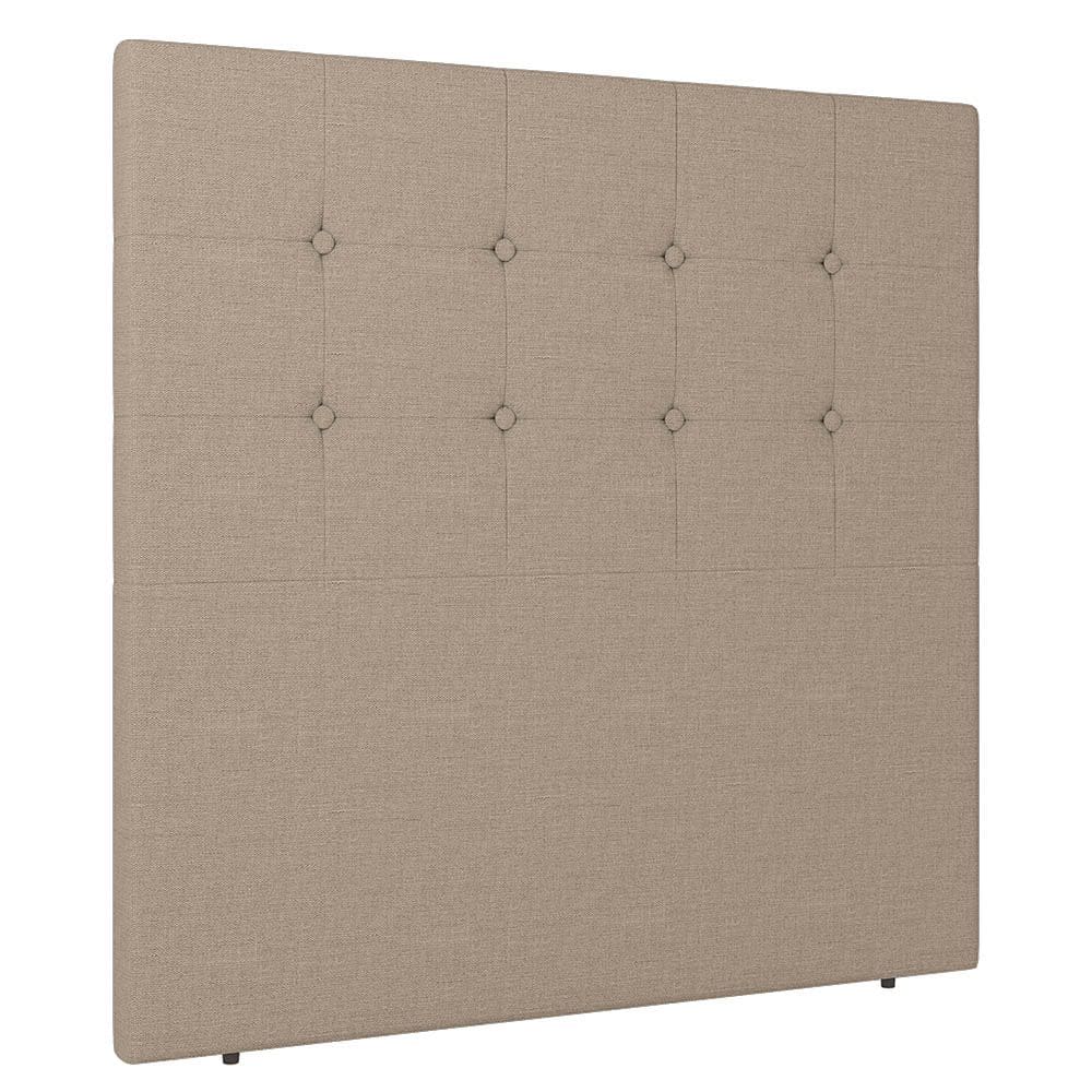 Cabeceira Cama Box Casal King Size Luana 193cm Linho Preto - Desk Design