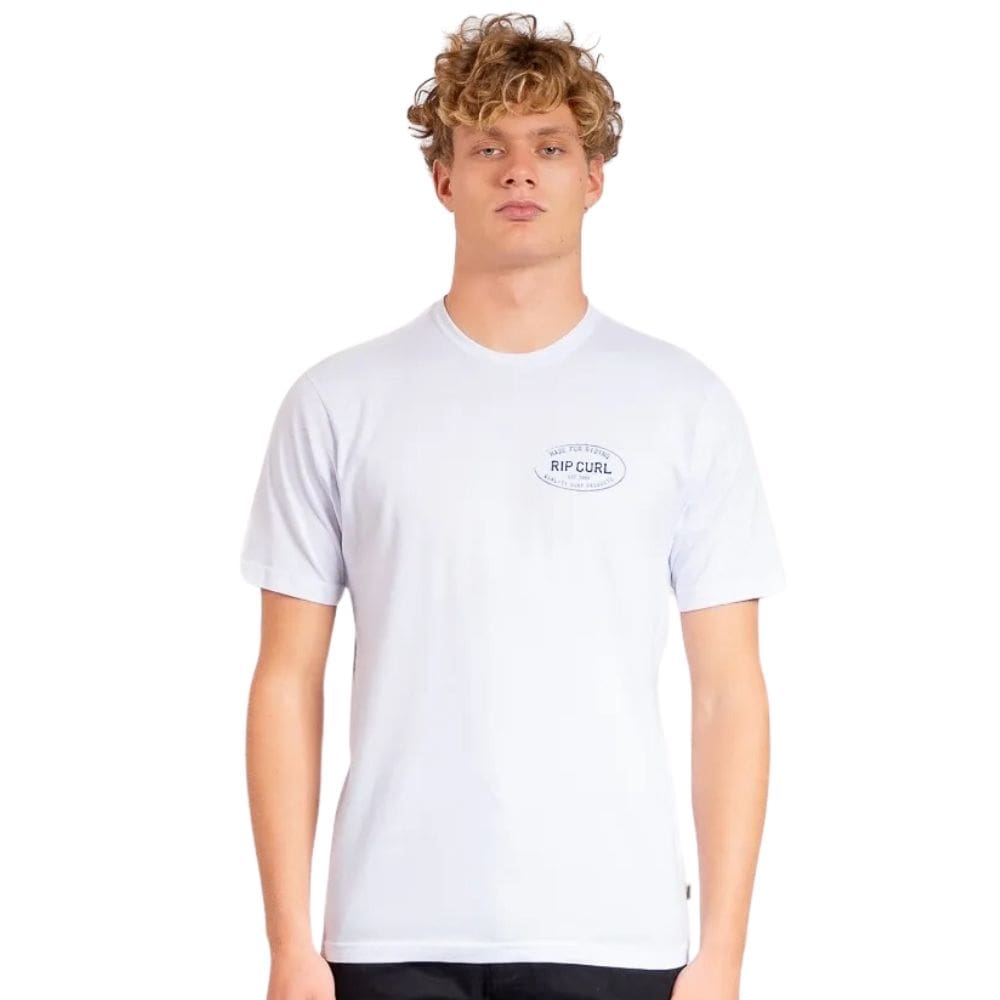 Camiseta Masculina Rip Curl Affinity Update Plus Size Branca White