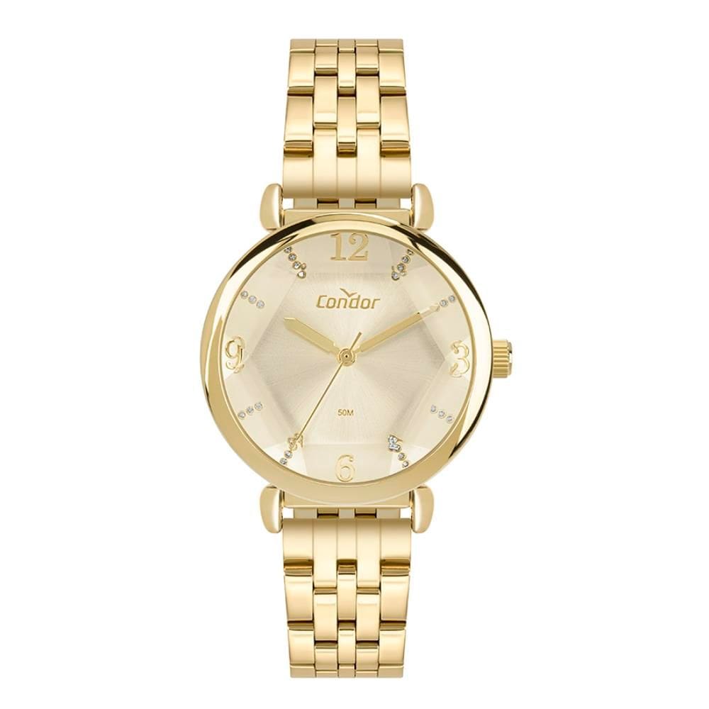 Relógio Condor Feminino Ref: Co2035njq/4x Fashion Dourado