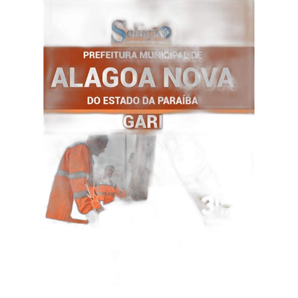 Apostila Concurso Alagoa Nova Pb - Gari