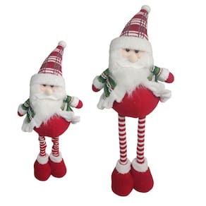 Papai Noel Natal Natalino Estica Perna Retratil Festa Fim de Ano Decoraçao Evento Enfeite Confraternizaçao Reuniao Comemoraçao Casa Recepçao Trabalho