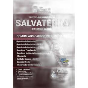 Apostila Salvaterra Pa - Comum Aos Cargos De Nível Médio