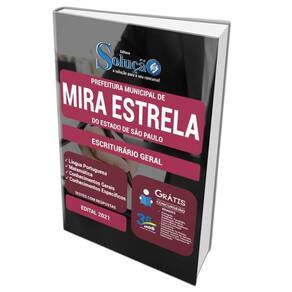 Apostila Prefeitura Mira Estrela Sp - Escriturário Geral