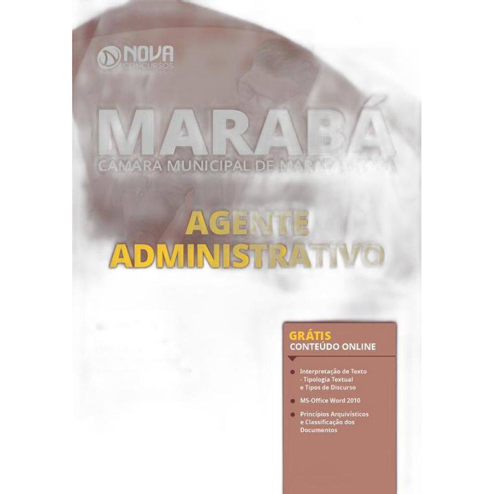 Apostila Câmara Marabá PA - Agente Administrativo