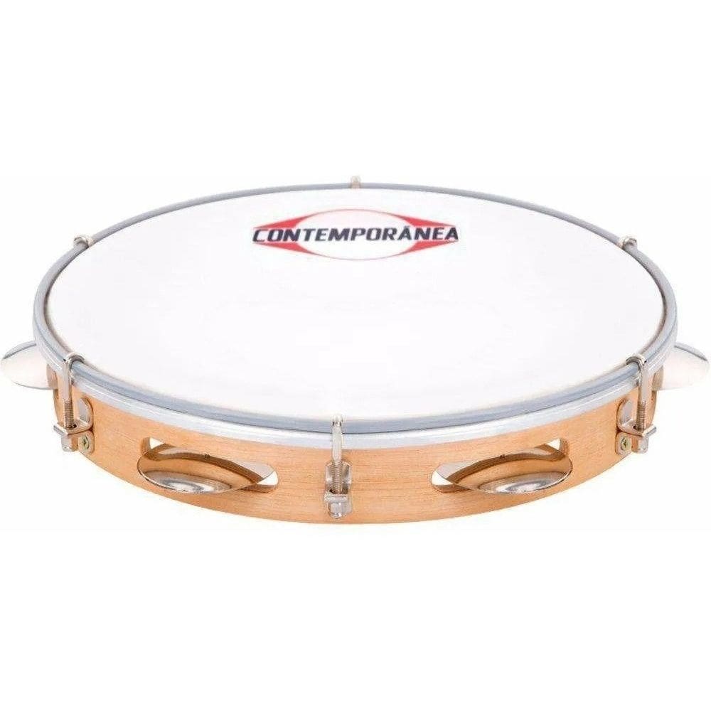 Pandeiro Contemporanea Md 11`` Pele Leitosa Light 84Lt