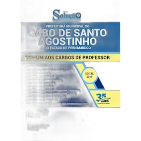 Apostila Cabo De Santo Agostinho Pe - Cargos De Professor