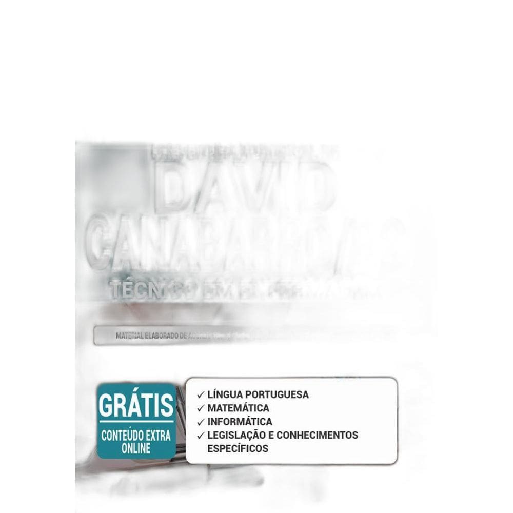 Apostila Concurso David Canabarro Rs - Técnico Em Enfermagem