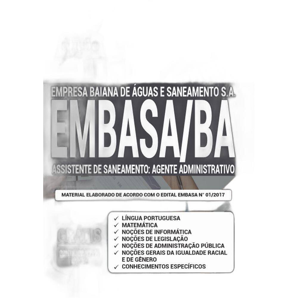 Apostila Concurso Embasa Ba - Agente Administrativo