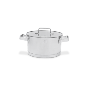 Caçarola Brinox MasterChef Aço Inox Fundo Triplo e Tampa de Vidro 3,2 L