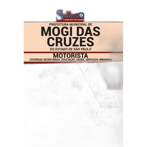 Apostila Mogi Das Cruzes Sp - Motorista Diversos