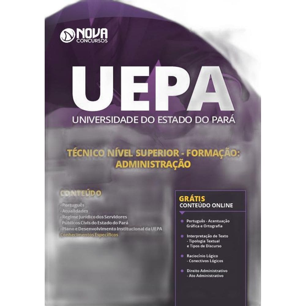 Apostila Uepa - Técnico Superior - Formação: Administração