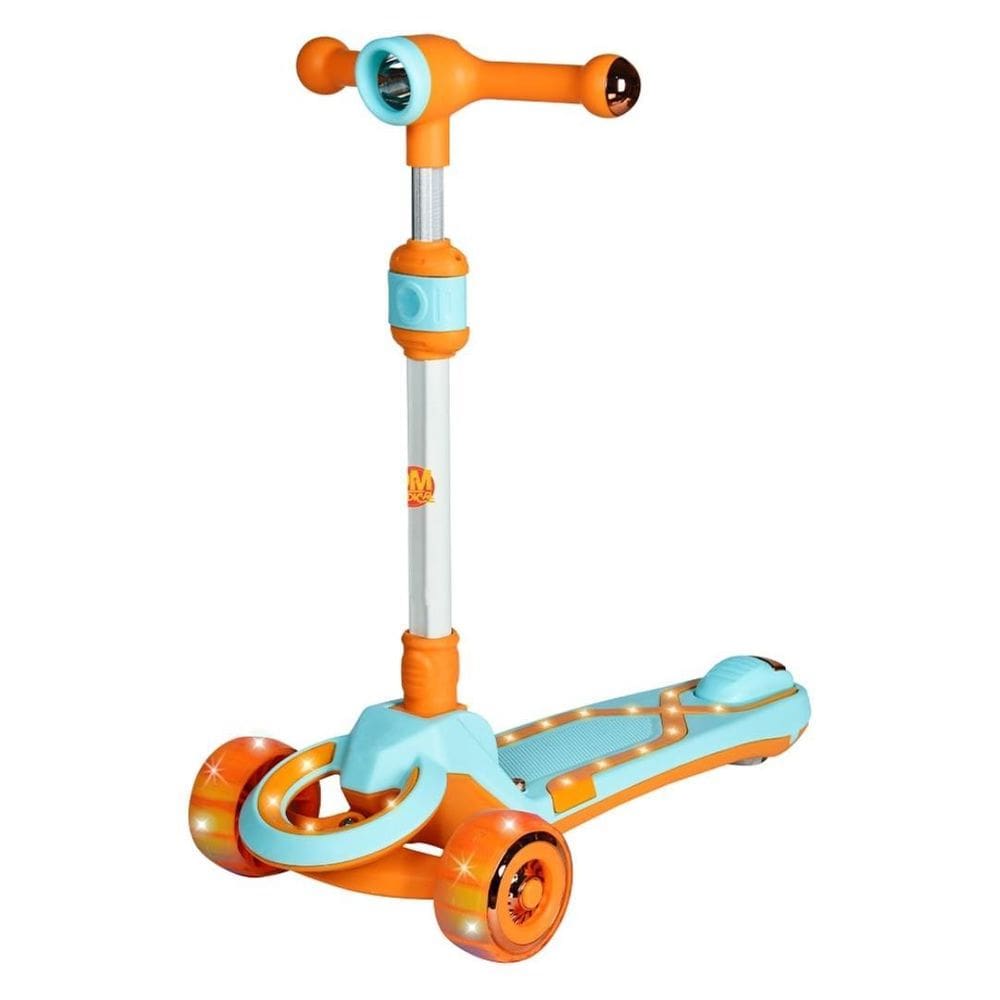 Patinete Radical Infantil Dobrável 3 Rodas Luz Led E Som Dm