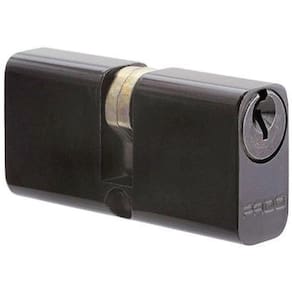 Cilindro Miolo Tambor Fechadura Pado Tradicional Preto 55Mm