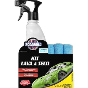Lava A Seco Rodabrill + 3 Panos De Microfibra