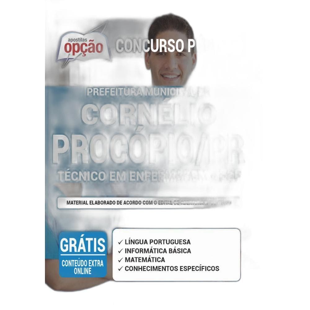 Apostila Cornélio Procópio Pr - Técnico Em Enfermagem  Psf 