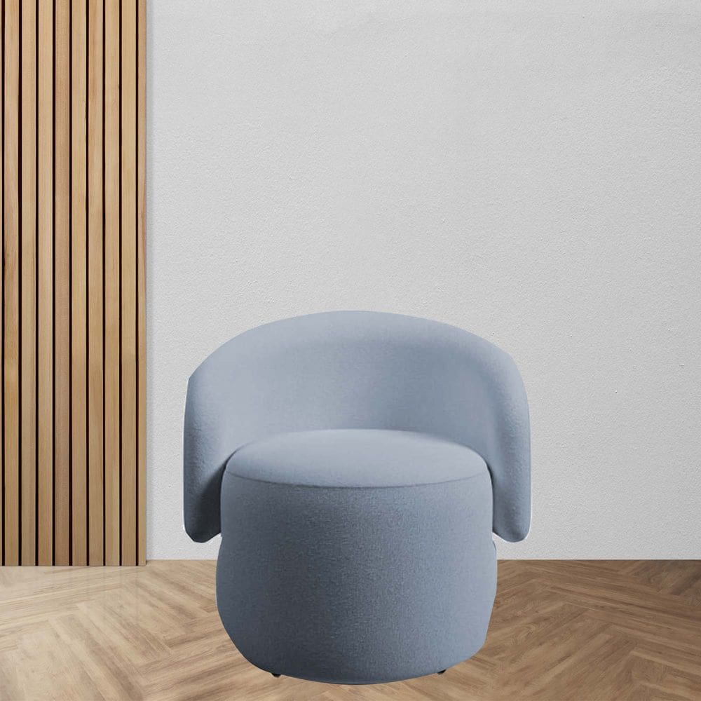 Poltrona Decorativa Anny Suede Grafitte