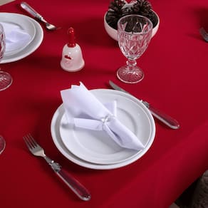 Toalha de Mesa 10 Lugares 3,00 x 1,40m Tecido Oxford Liso 1 Peça Natal