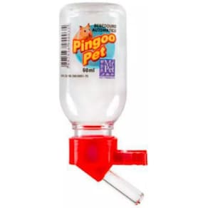 Bebedouro Bico Vidro Mr. Pet Roedores Vermelho 60 Ml