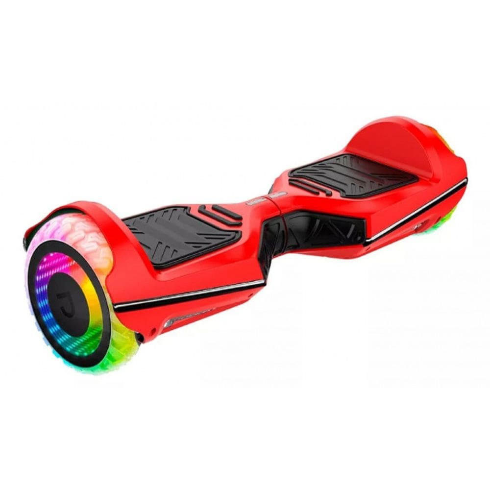 Hoverboard Diciclo Elétrico Drop RAVEBOARD 500w c Bluetooth e LED Infinito vermelho