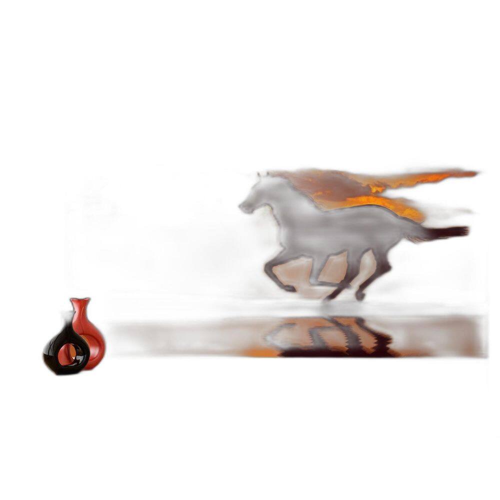 Papel De Parede Animais Cavalo Correndo Campo 3,5M Anm352