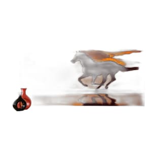 Papel De Parede Animais Cavalo Correndo Campo 3,5M Anm352