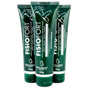 Combo 3 Pomadas Massageadora Fisiofort de 150g