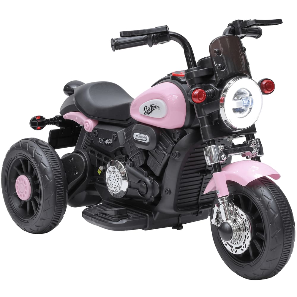 Mini Moto Eletrica Infantil Zippy Toys Harley Tracker 6V Rosa