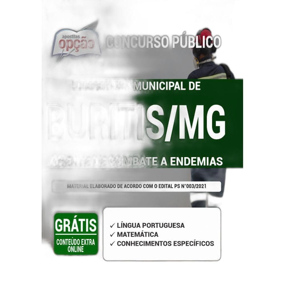 Apostila Prefeitura Buritis Mg - Agente Combate A Endemias