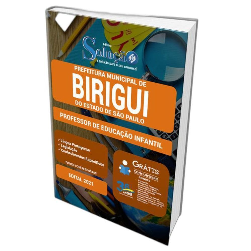 Apostila Prefeitura Birigui Sp - Professor Educação Infantil