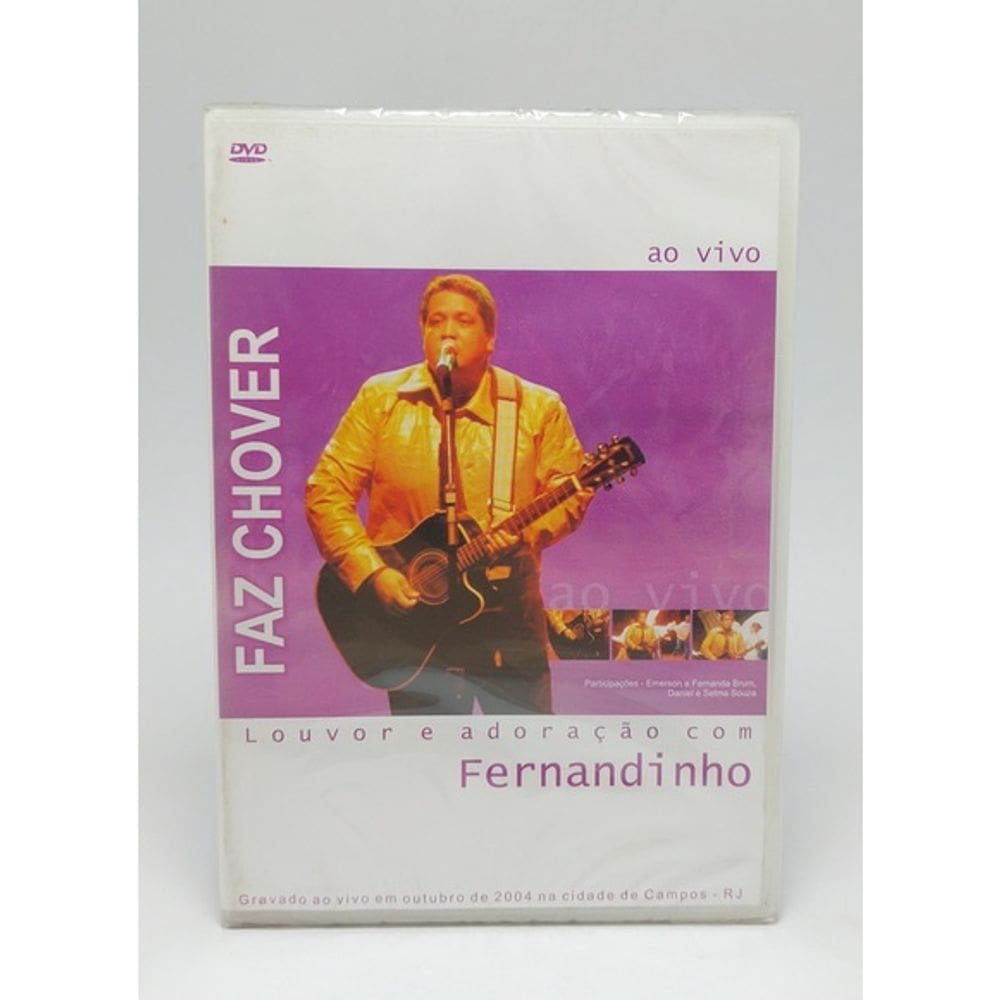 Dvd Fernandinho - Faz Chover Ao Viv